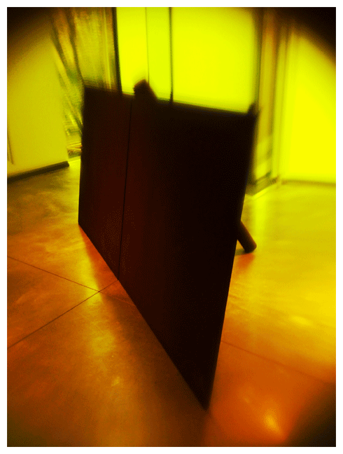 Richard Serra rusting steel piece