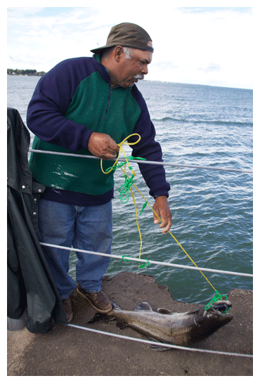 Wionnebago Lake Ontario Fisherman