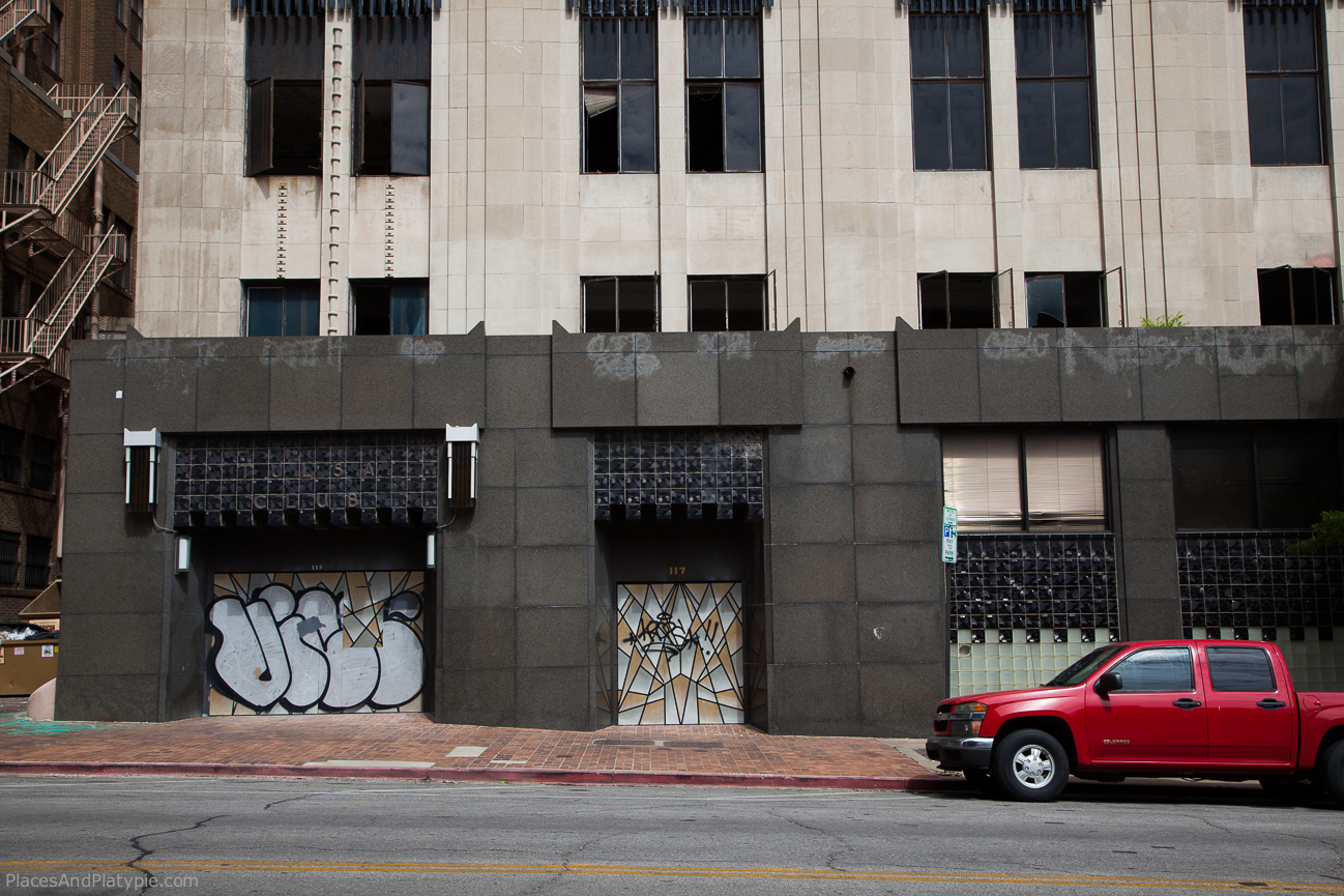 Many formerly abandoned buildings in downtown Tulsa have benefited from the Historic Tax Credit program. Since 2000 over $163 Million in private investment has added numerous residences, hotel rooms and small businesses to the old inner city. Here, the old Tulsa Club is still awaiting revitalization.
