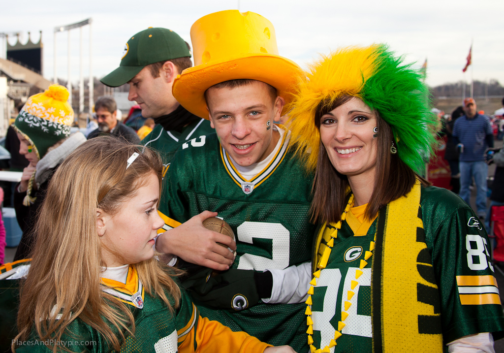 The visiting Packers fans always seem like an extavaganza production!