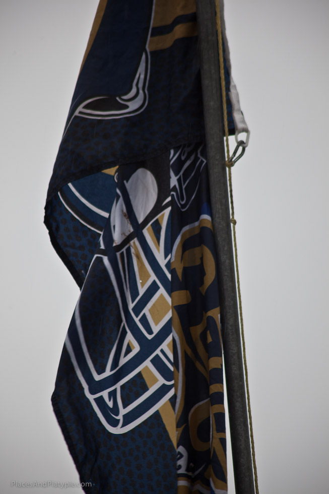 Rams banners are soaked but proud!