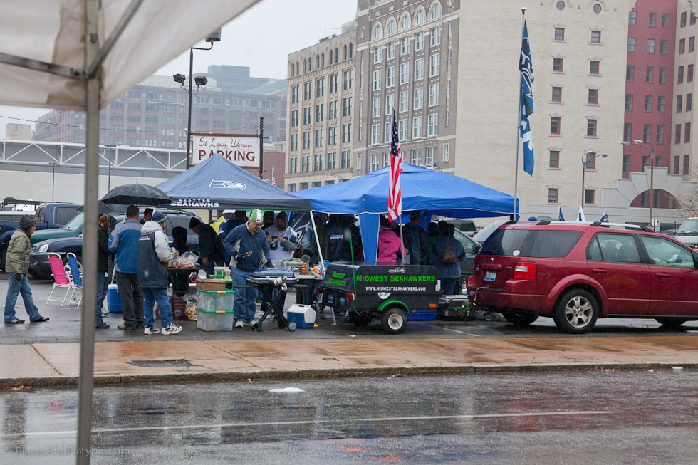 The Seahawks have support all over - well organized!