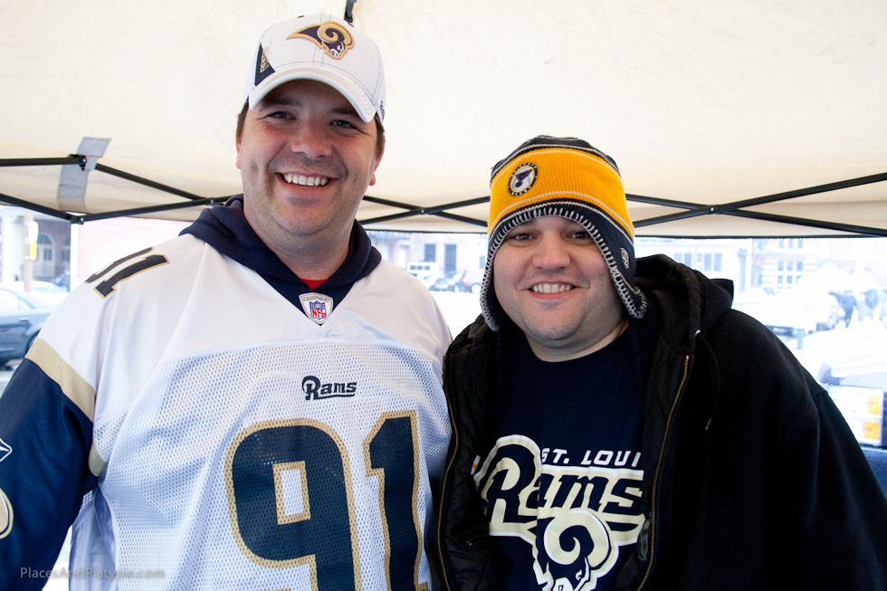 Showing the RAMS colors - Go Rams!