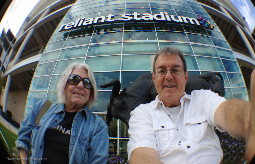 We thought this might be our only fan picture inside the Reliant Park mega-facility!