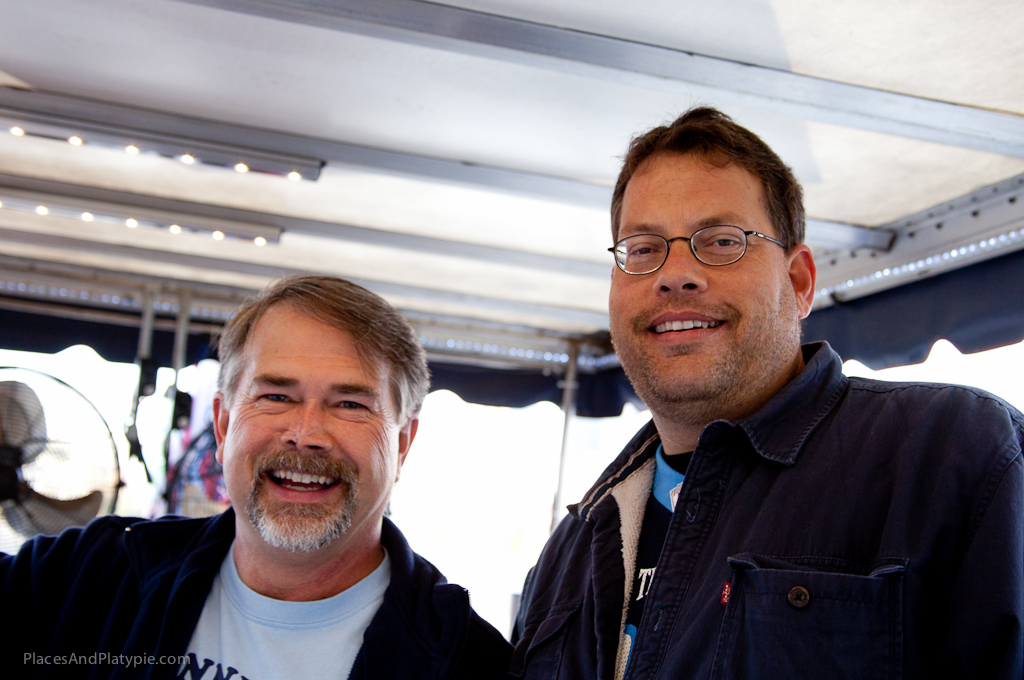 Wayne and his baby brother Scott are a great tailgating team