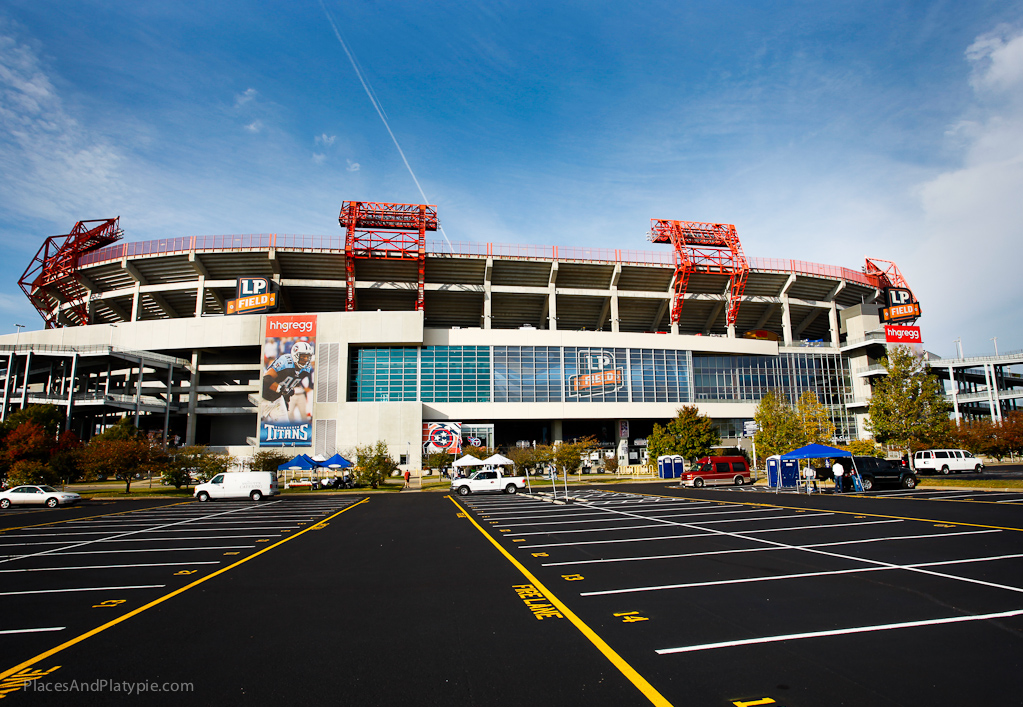 LP Field on GameDay  - the home of the Tennessee Titans in Nashville, TN