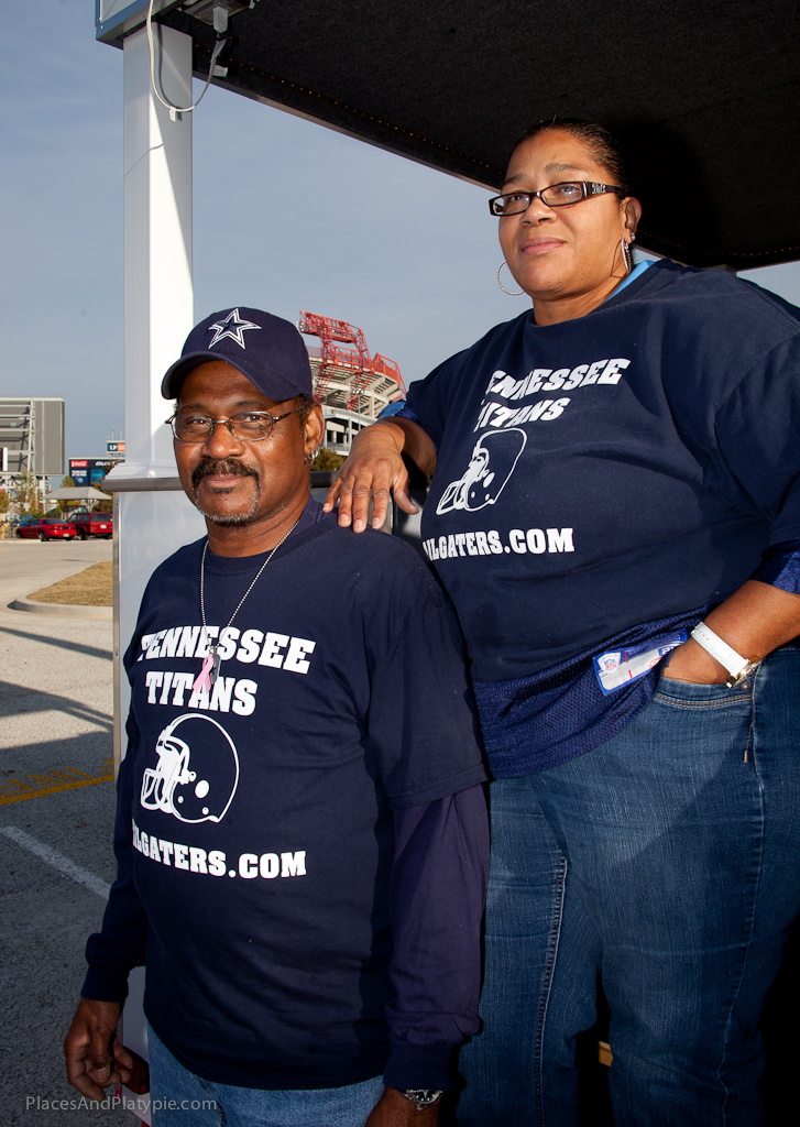 Two of the pillars of the Tennessee Titans Tailgaters team - Melvin and Earnestine
