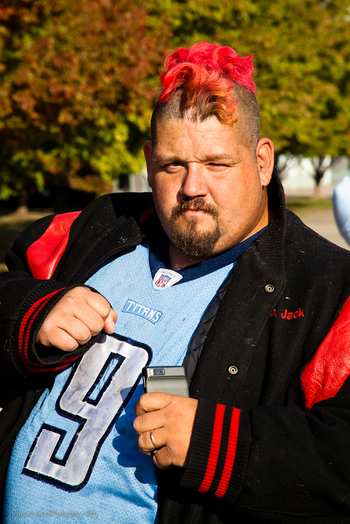Yukon Jack is a wrestler but loves the Titans too!