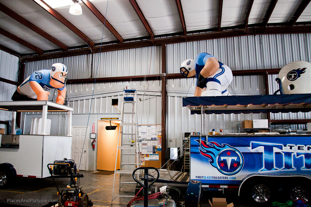 The Titans First Class Tailgaters have a small fleet of tailgating vehicles!