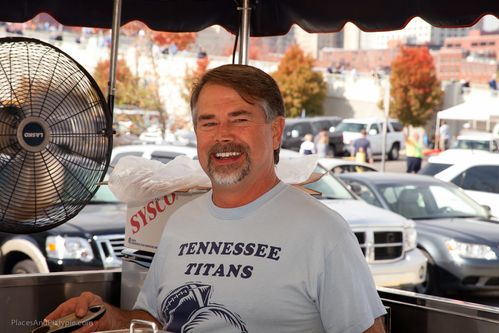 Wayne should be happy! What a world-class tailgating experience he gives these fans!