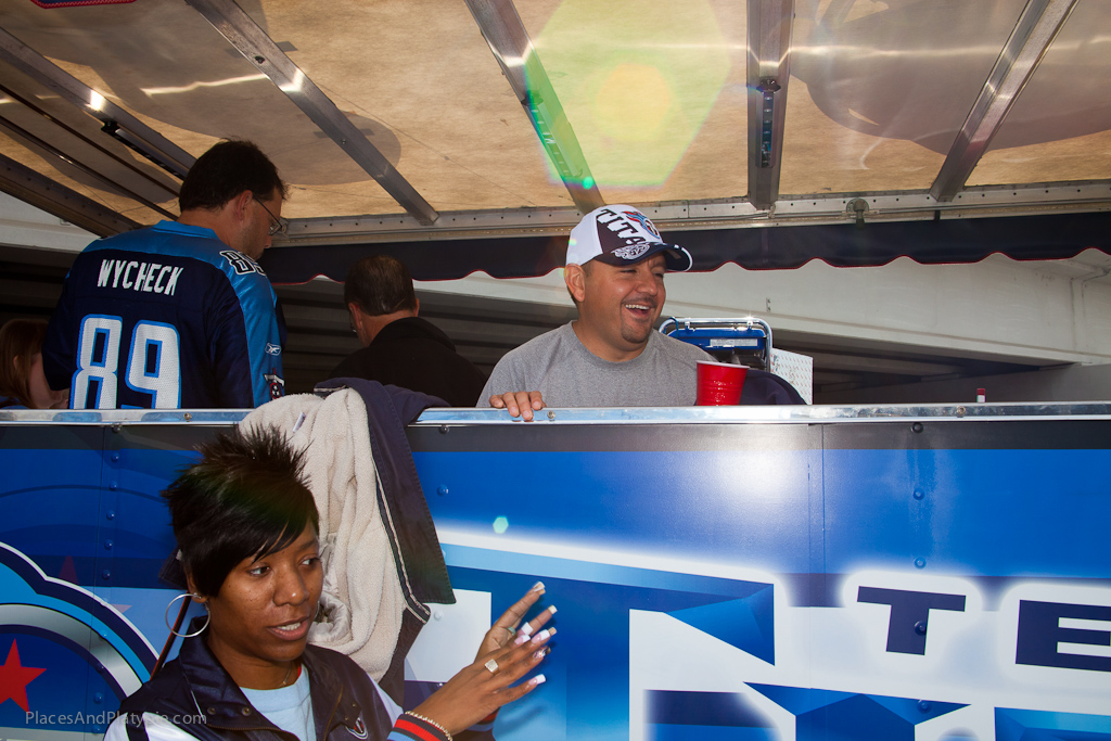 The tailgating event going full swing at Tennessee Titans Tailgaters!
