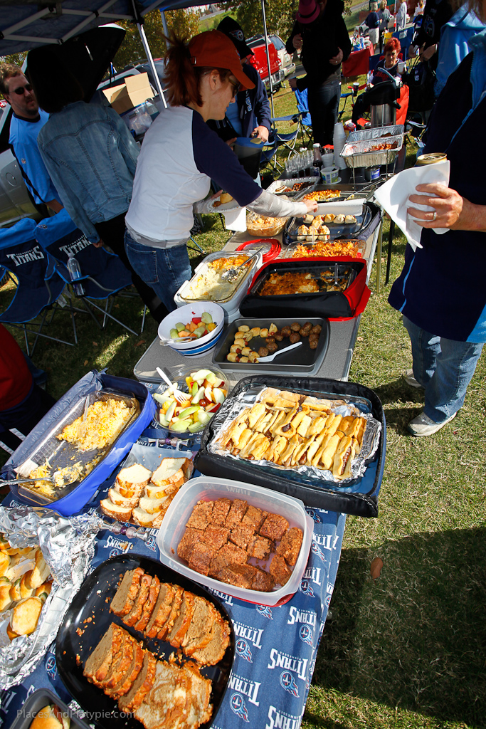 WHAT a tailgating spread!