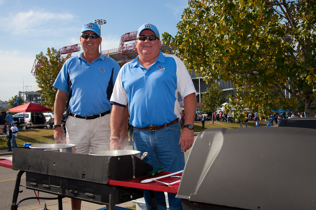 Standing up for the Titans!  (And great food!)